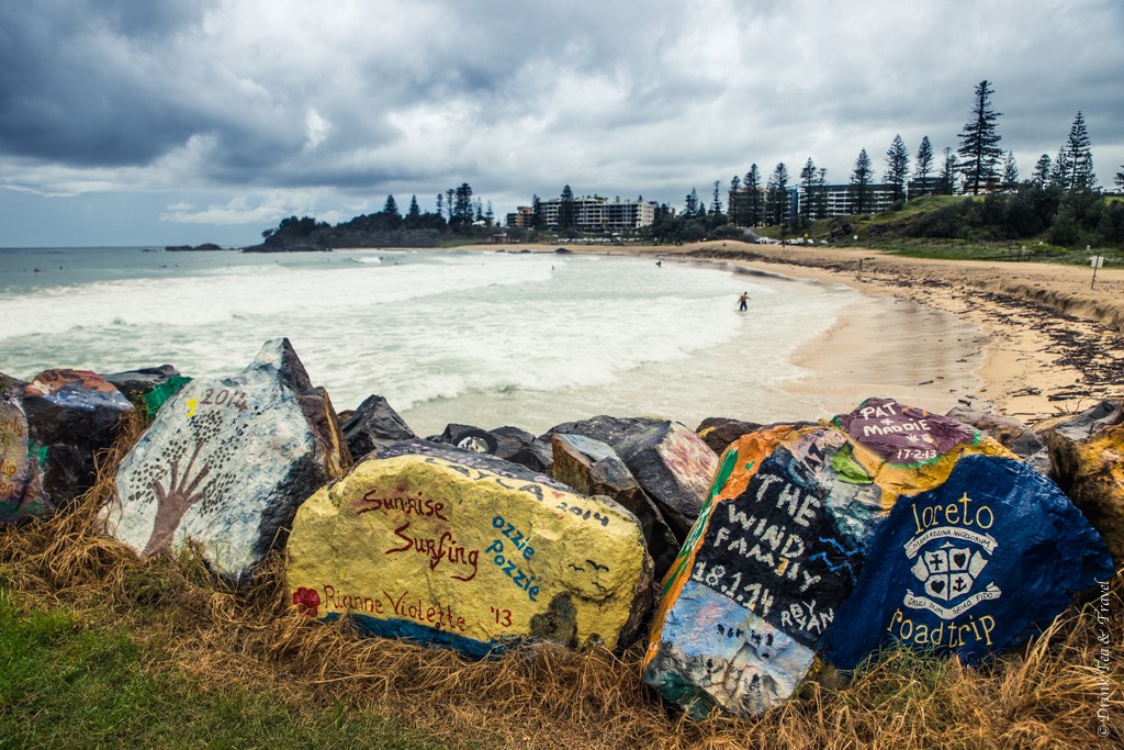 The rocks and the Town Beach, Port Macquarie, NSW best road trips