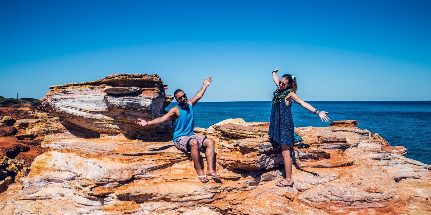 Max and Oksana. Quit our jobs to travel the world