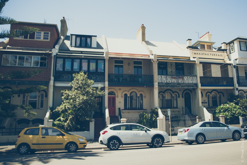 Australia travel tips: Cute houses in Newcastle. Australia