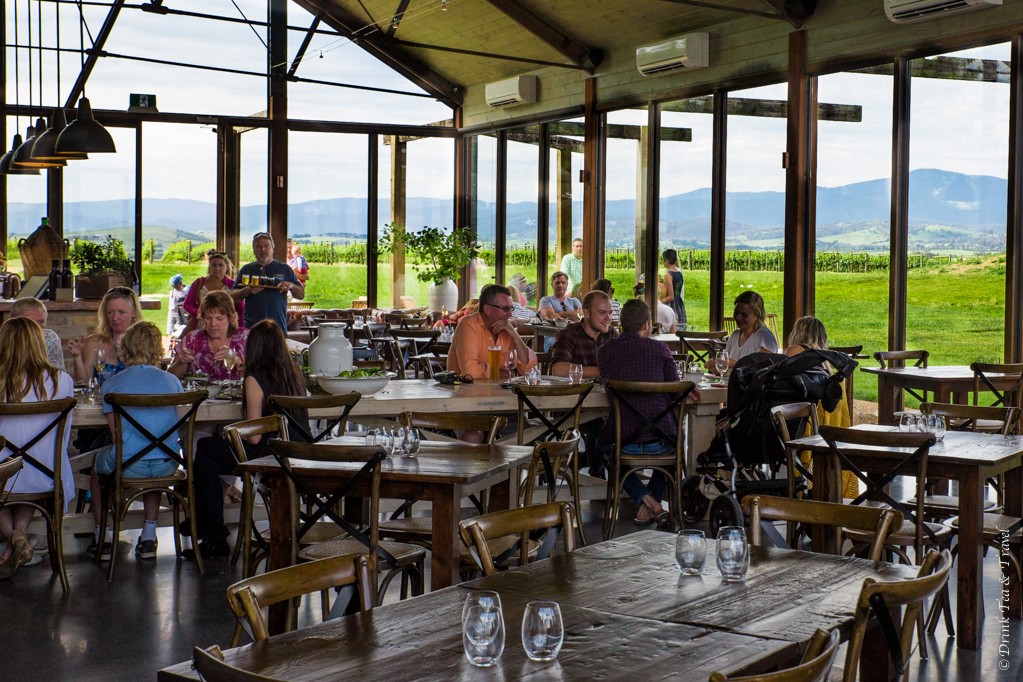 Australia travel tips: Have your eyes peeled for sustainable beer brands when your dining out. Inside the Meletos Cafe in Yarra Valley