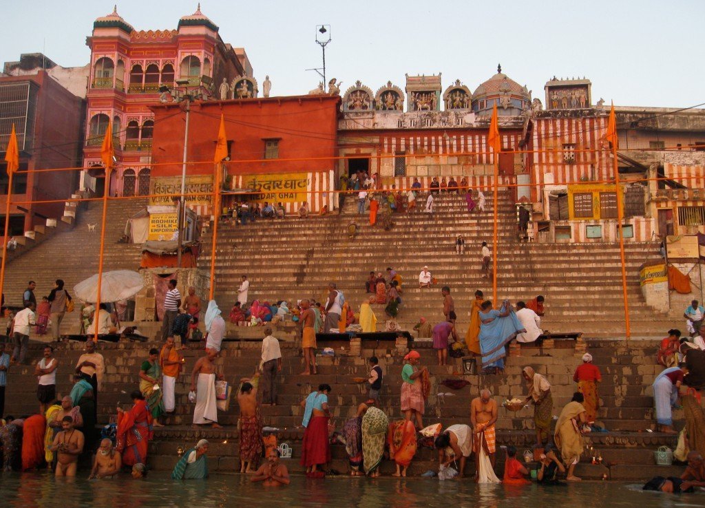 Ghat in Varanasi, India