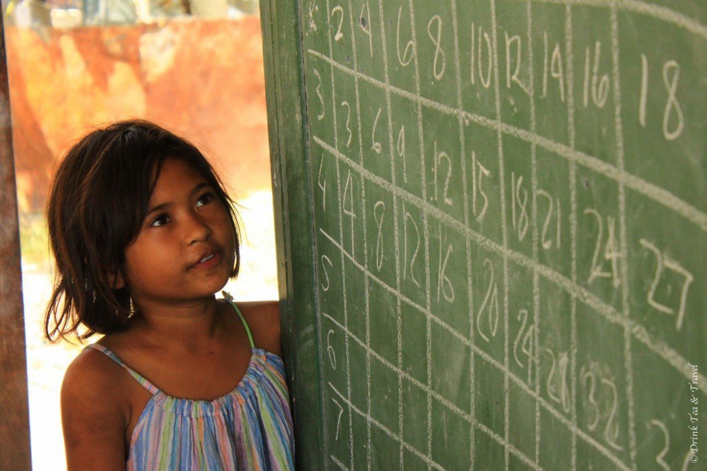 Student learning math in Liloan, Cebu, Philippines