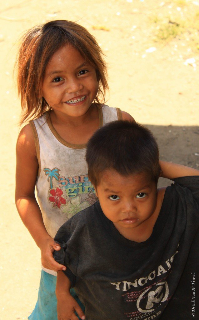 Students at a dump site school in Liloan, Cebu, Philippines